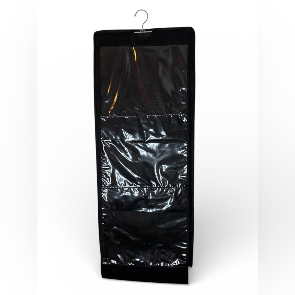 Hanging Handbag Organizer Dustproof Storage Holder Bag Wardrobe Black Lot of 2 - Picture 2 of 11